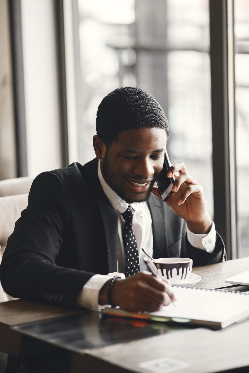Customer speaking to a business over the phone